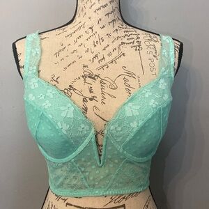 Teal Victorias Secret Dream Angel bra